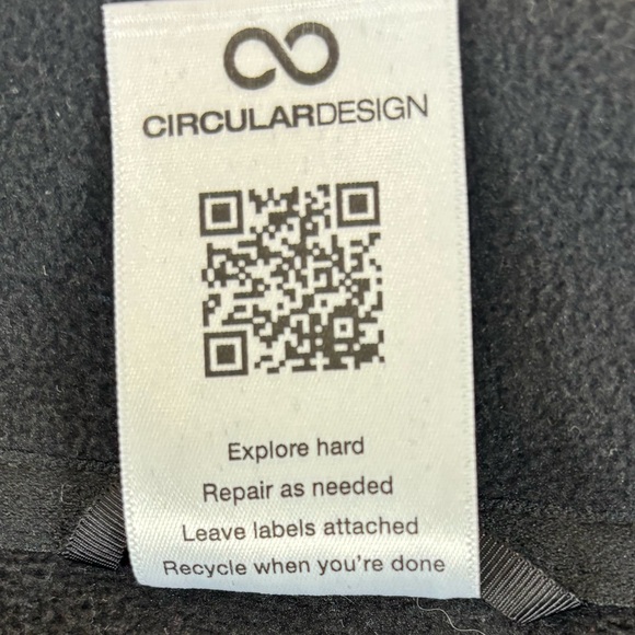 The North Face Mens Large Full Zip Fleece Jacket Blue Black Hiking Outdoor - Picture 9 of 9